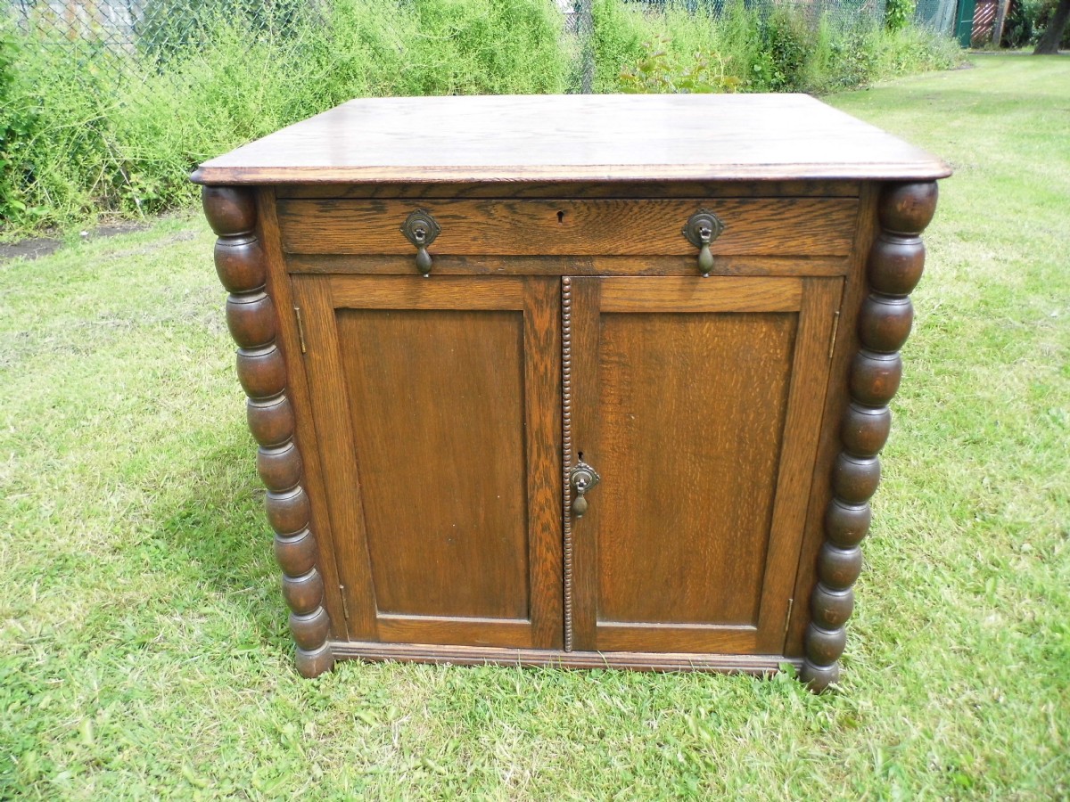 oak storage cupboard