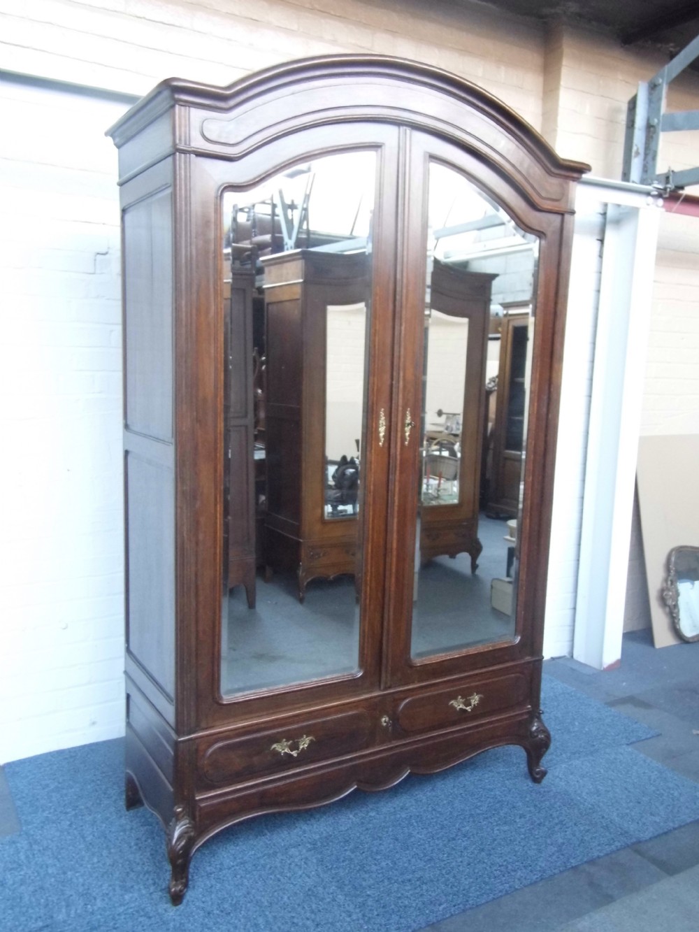 large oak french armoire
