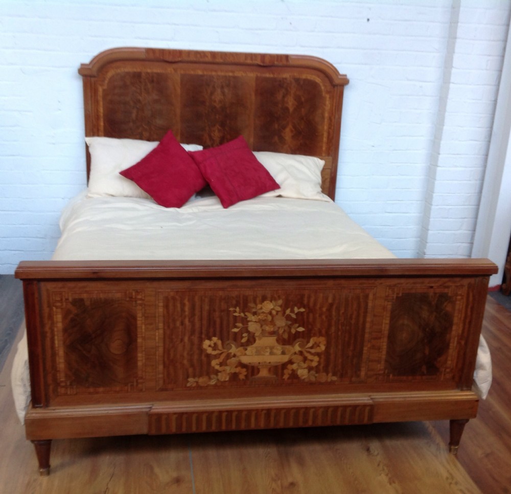 kingsize inlaid french bed 1600 wide