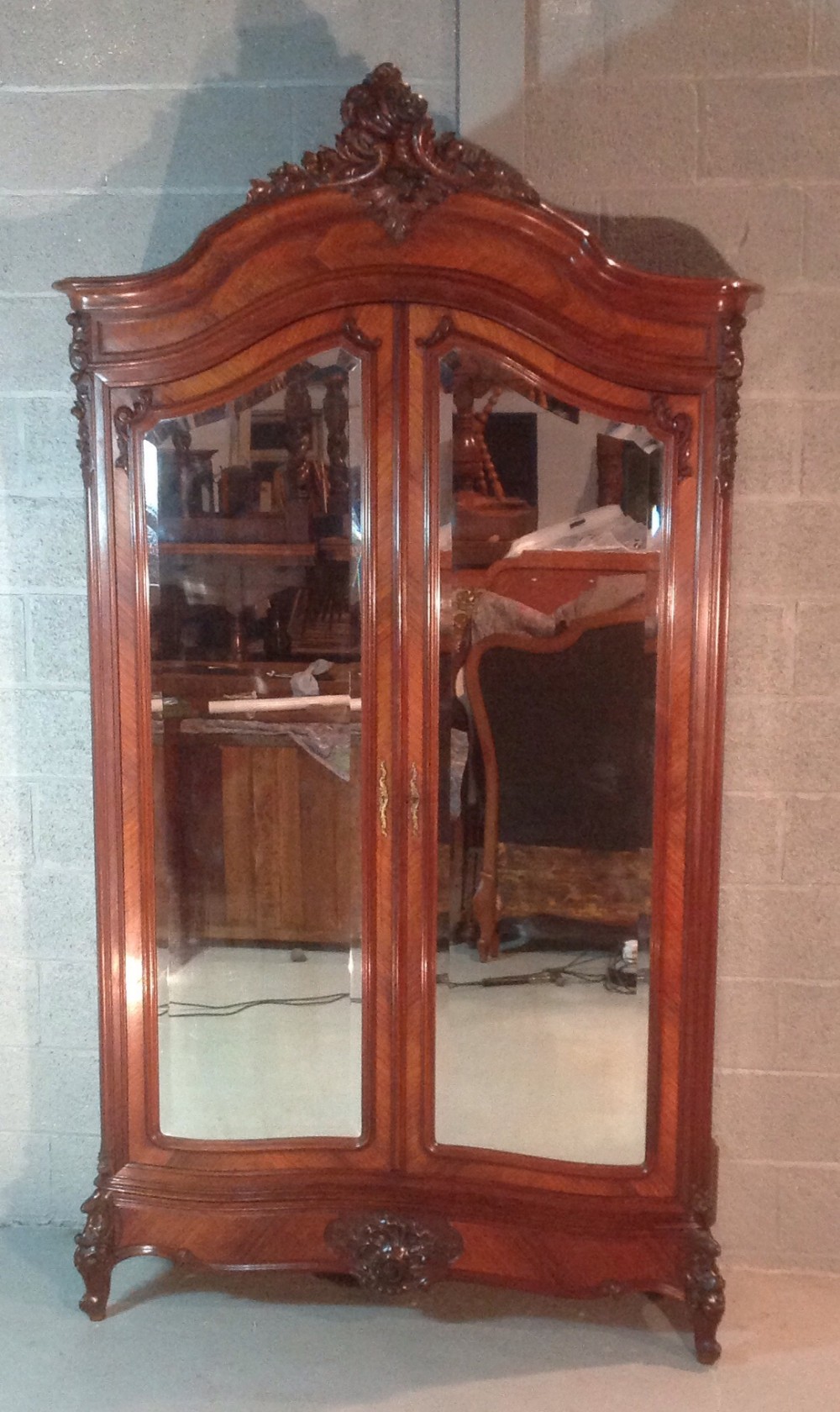 rosewood french armoire