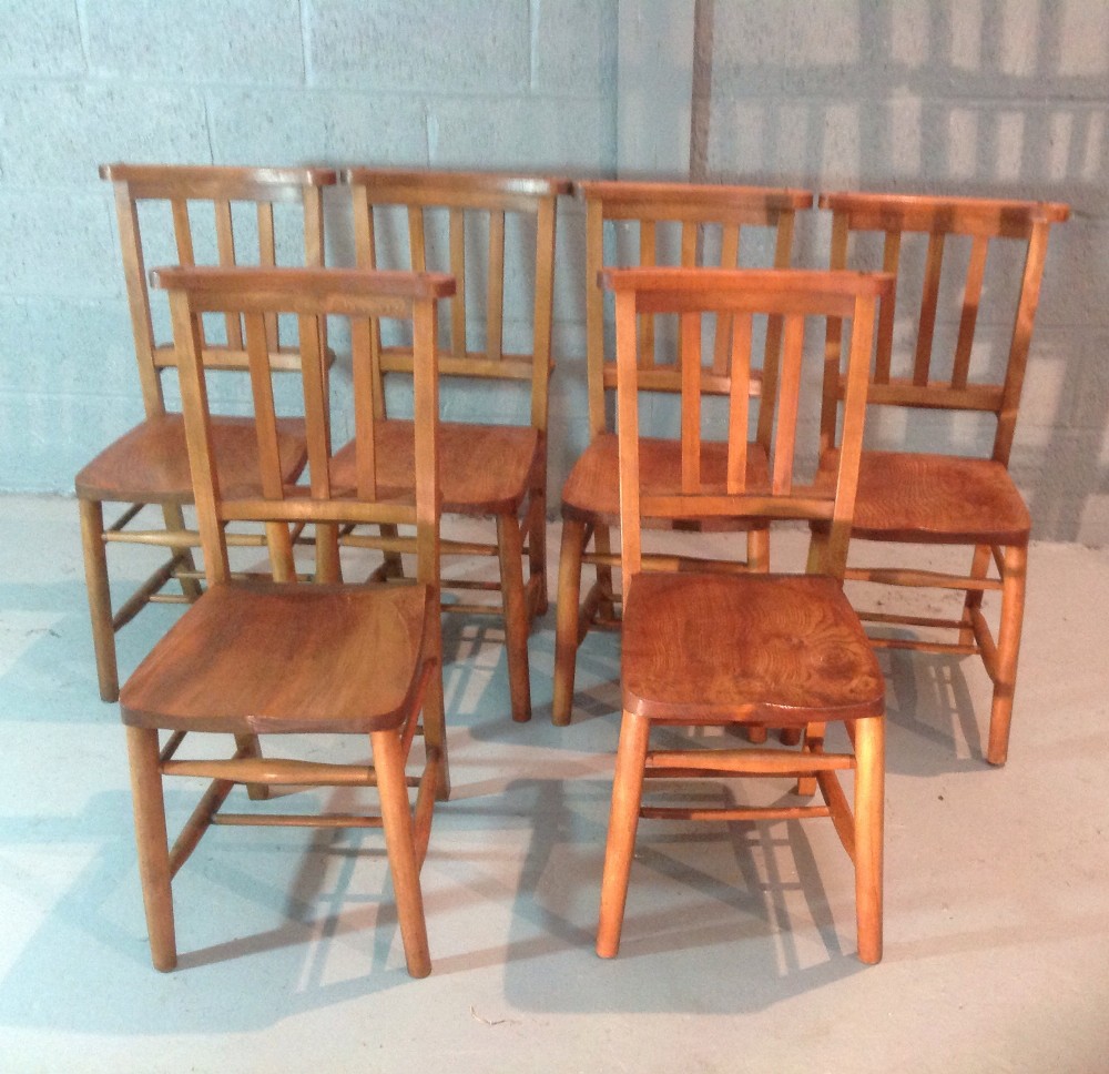 set of 6 chapel chairs
