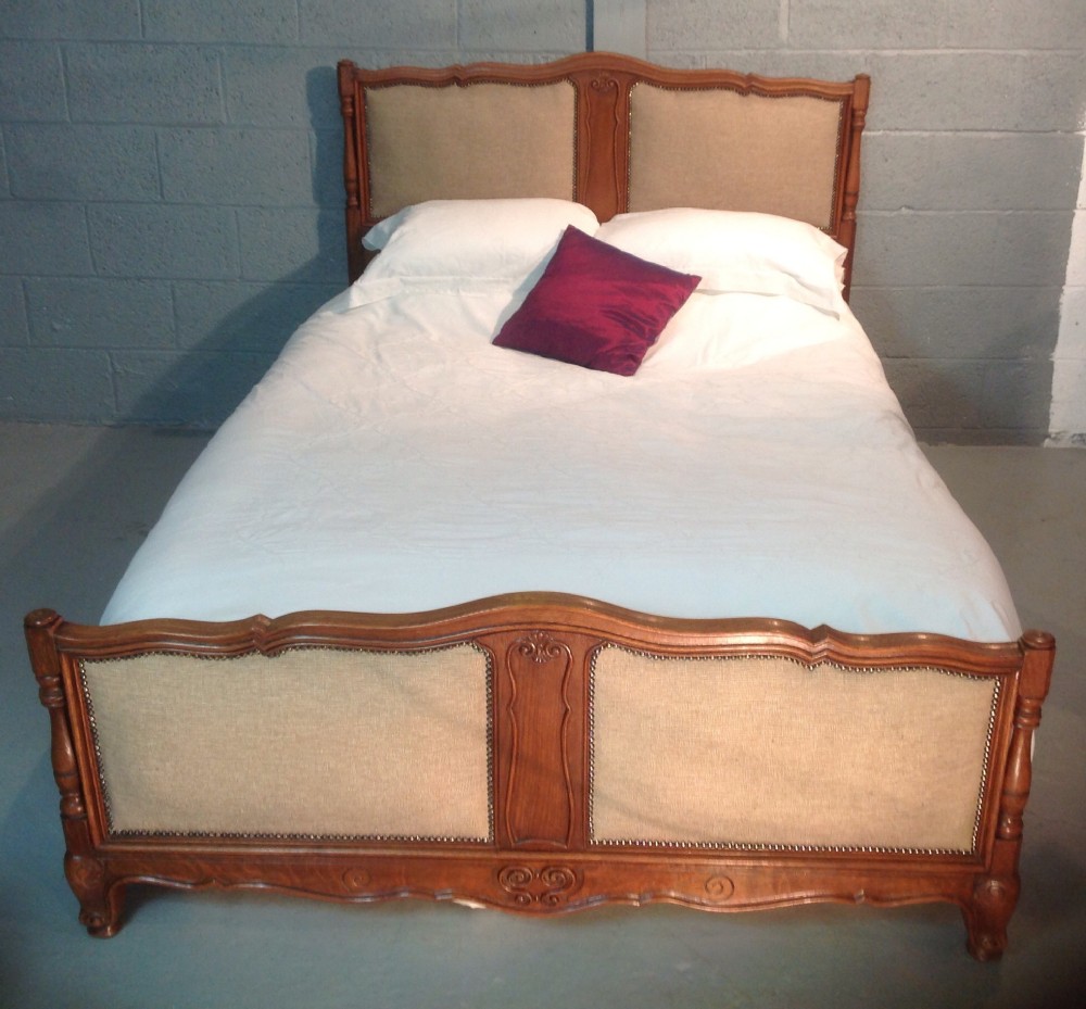 oversize oak french kingsize bed