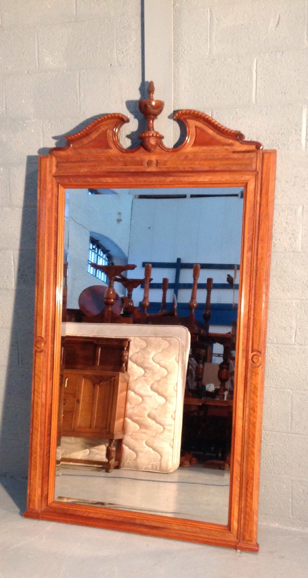rosewood french wall mirror