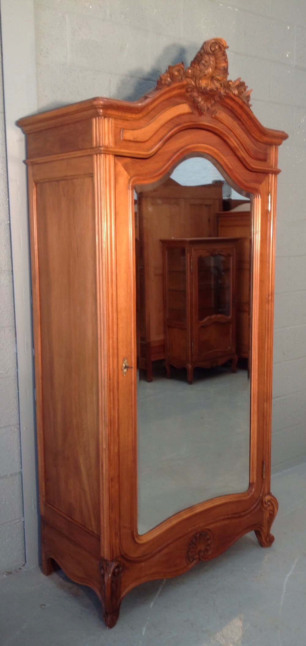 antique french walnut armoire