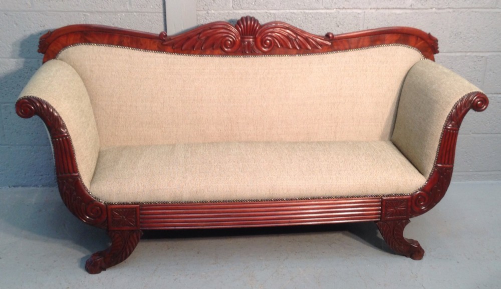 french mahogany sofa