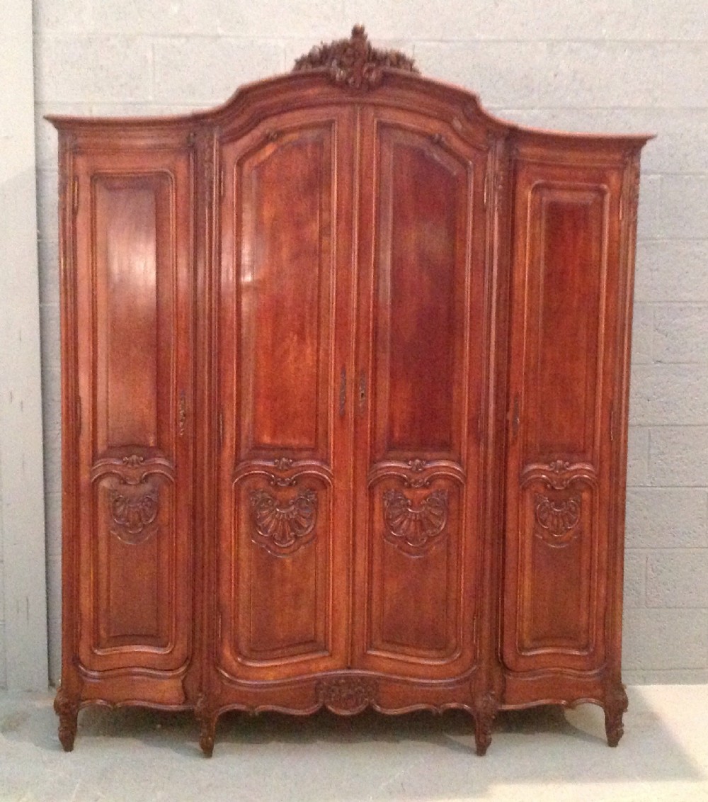 antique french four door armoire