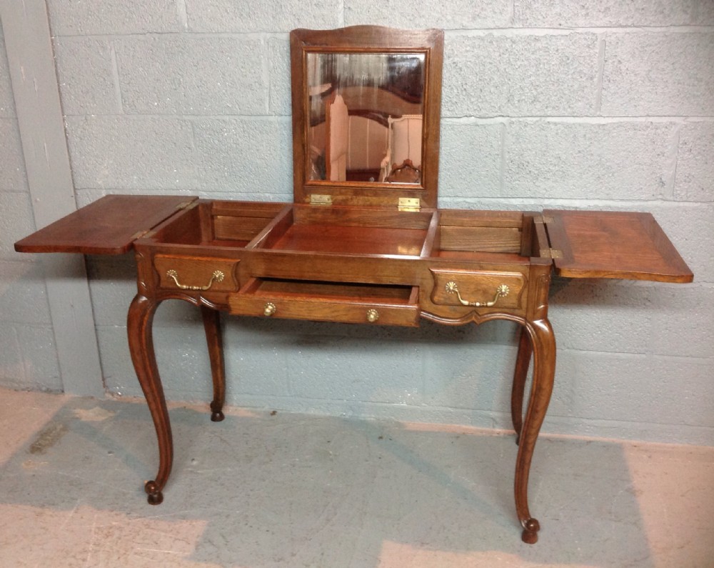 antique french oak dressing table