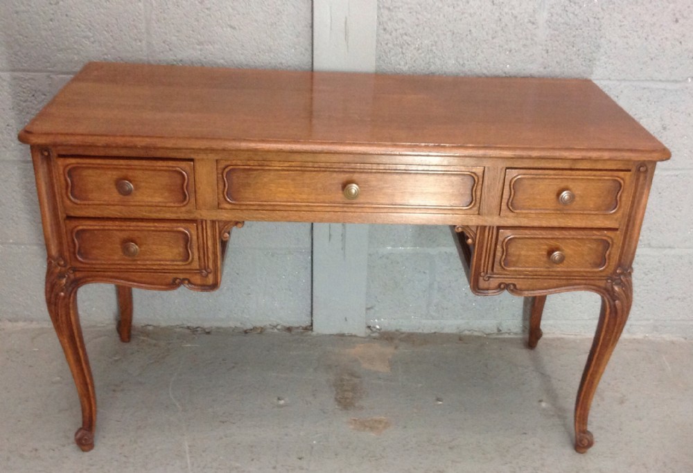 oak french dressing table