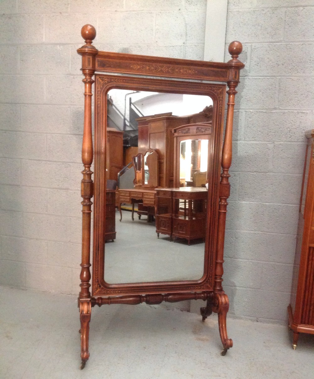 rosewood french cheval mirror