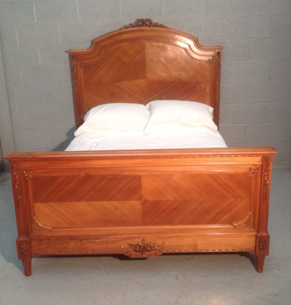mahogany french kingsize bed 1600 wide