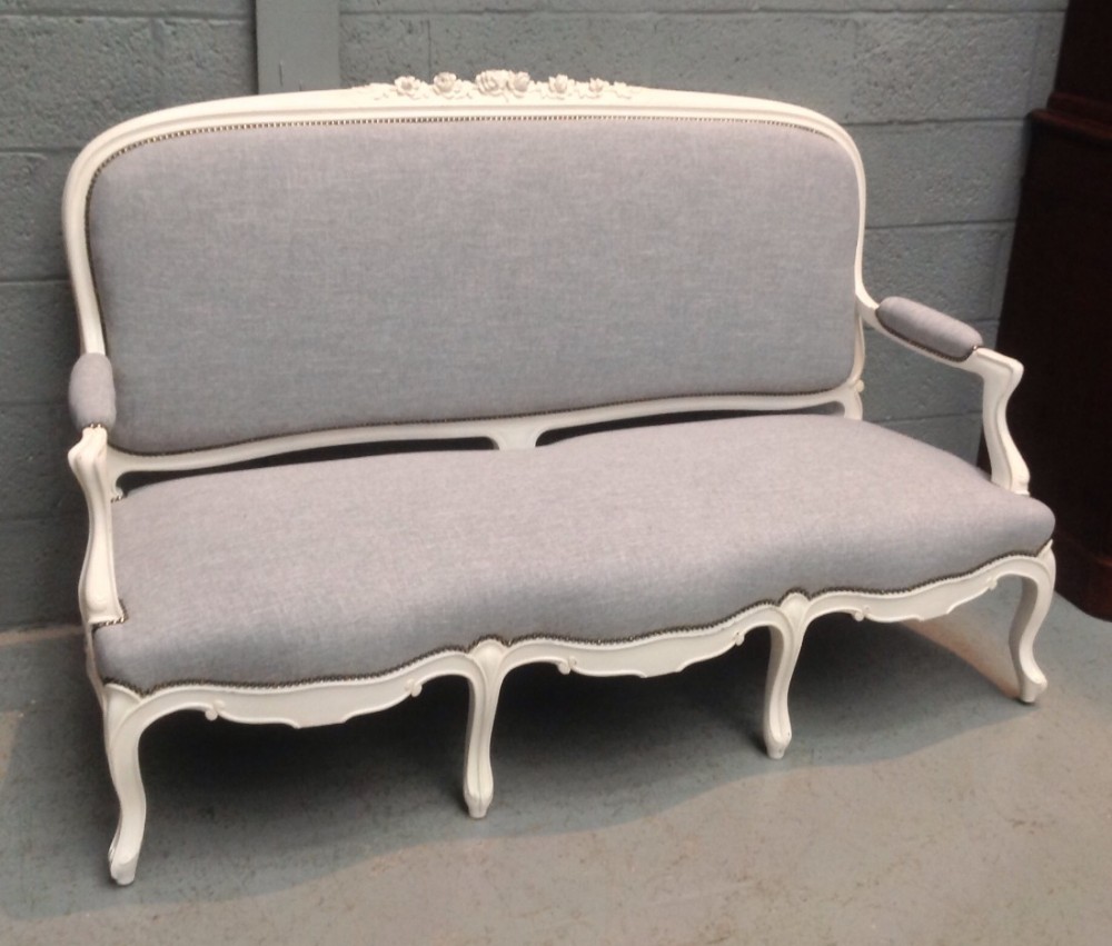 painted french sofa