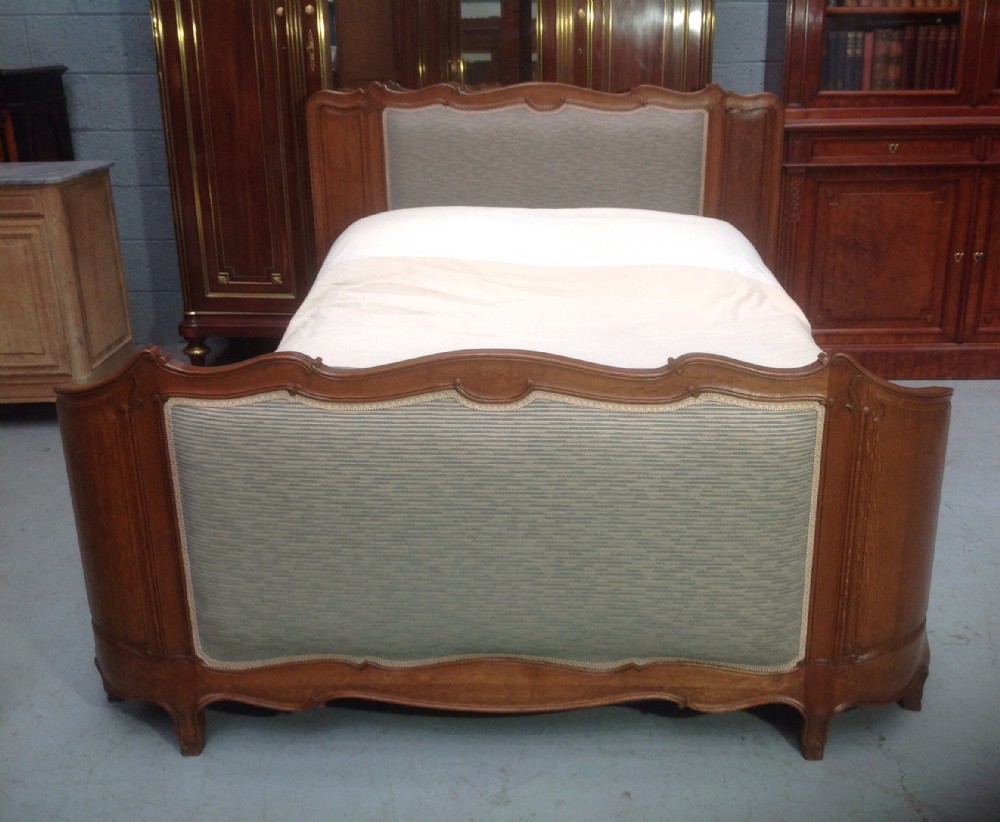 carved oak super king size french bed