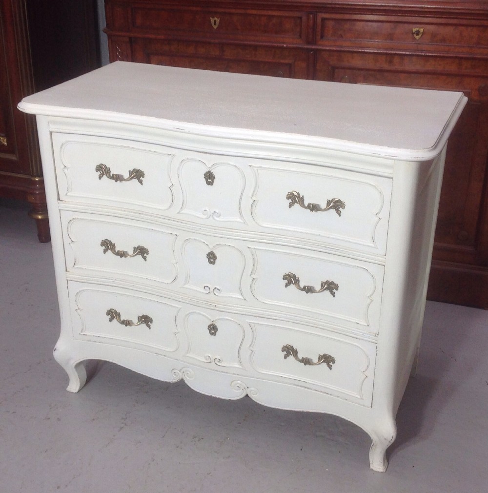 painted french oak chest of drawers