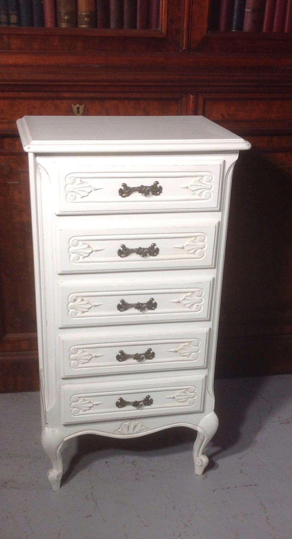 painted french oak chest