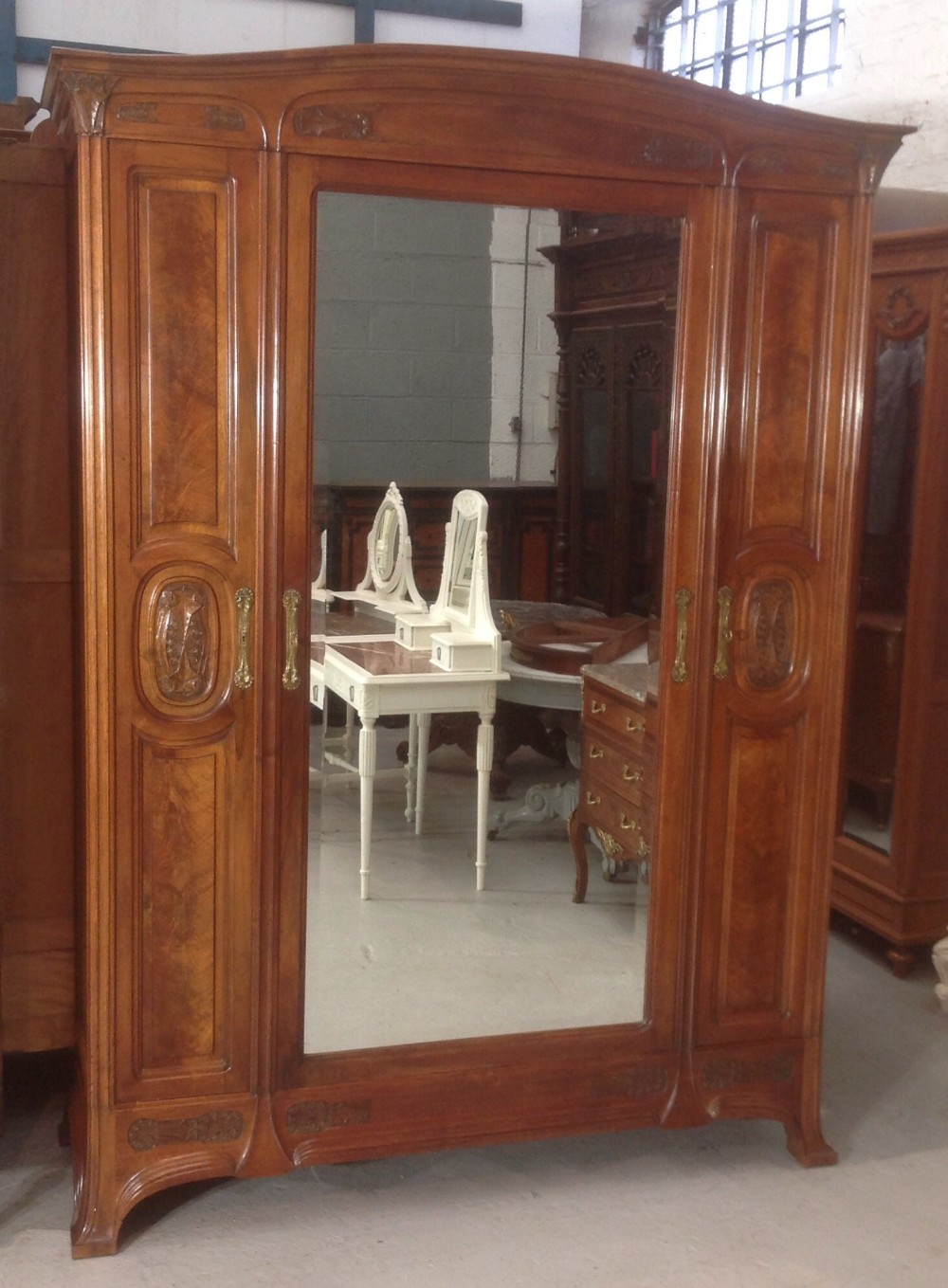 french arts and crafts armoire by georges ernest nowak