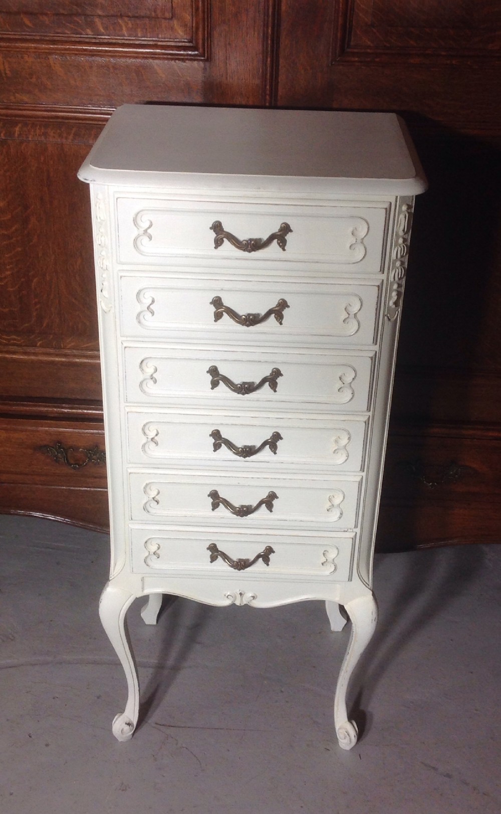 painted french chest of drawers