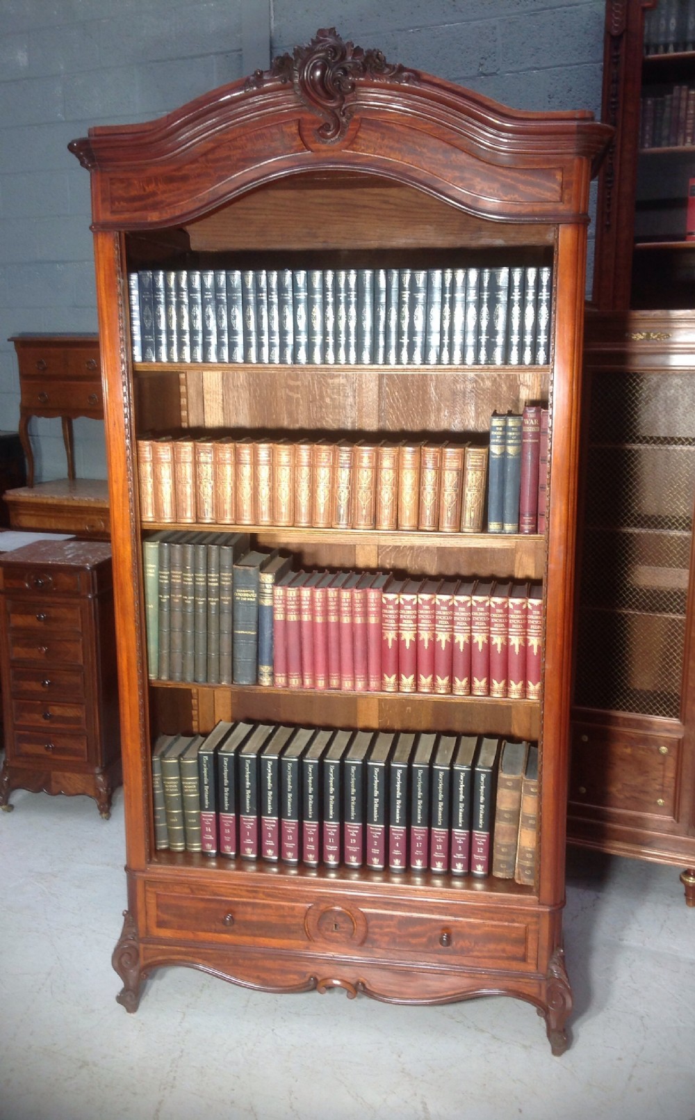 french mahogany bookcase