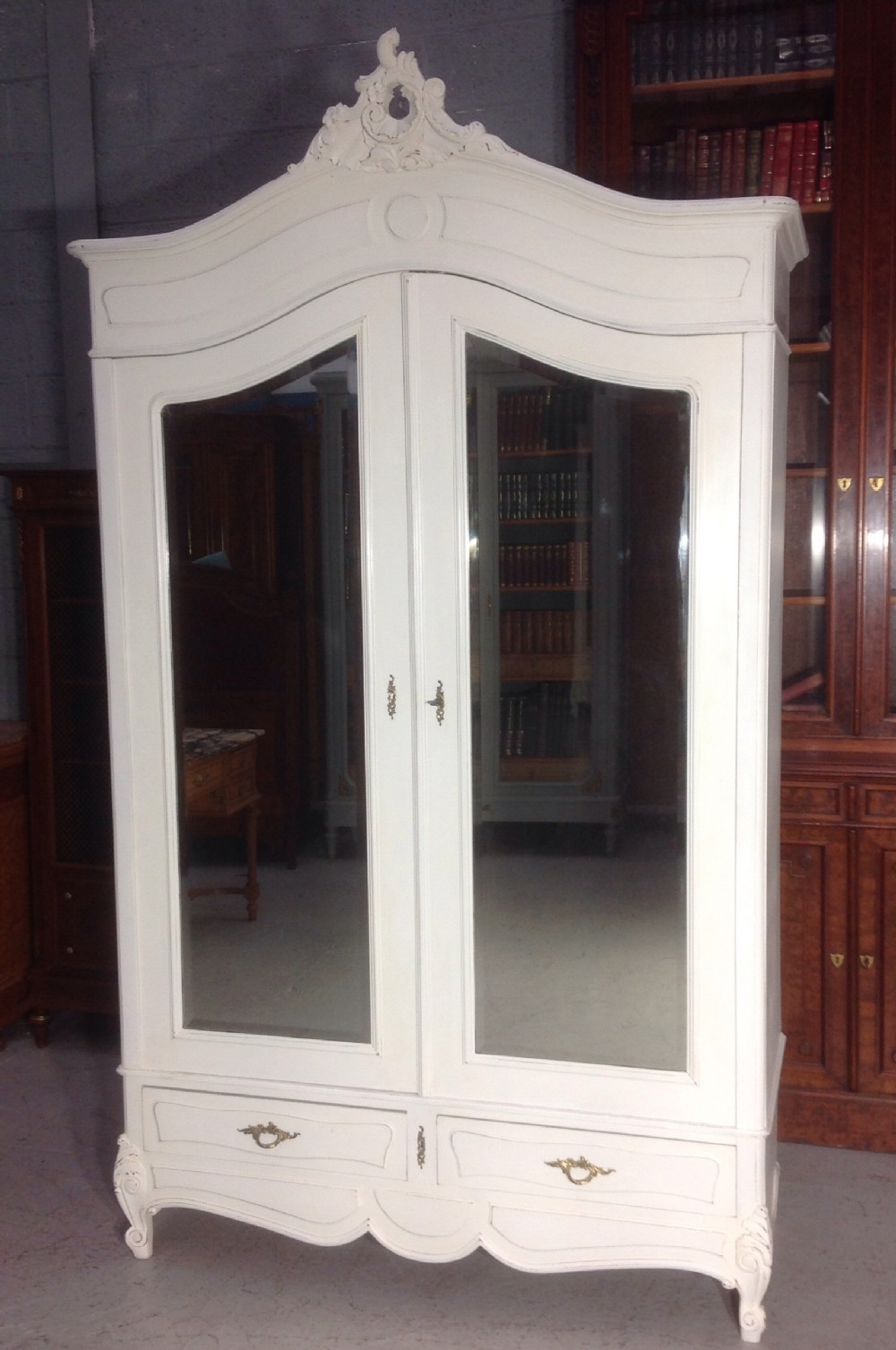 painted french armoire