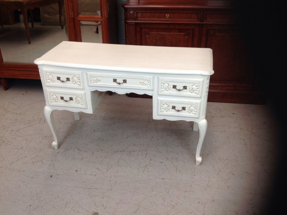 painted french kneehole desk