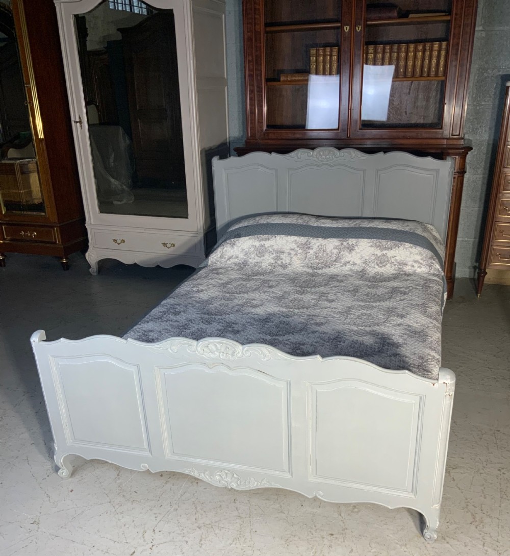 painted french double bed