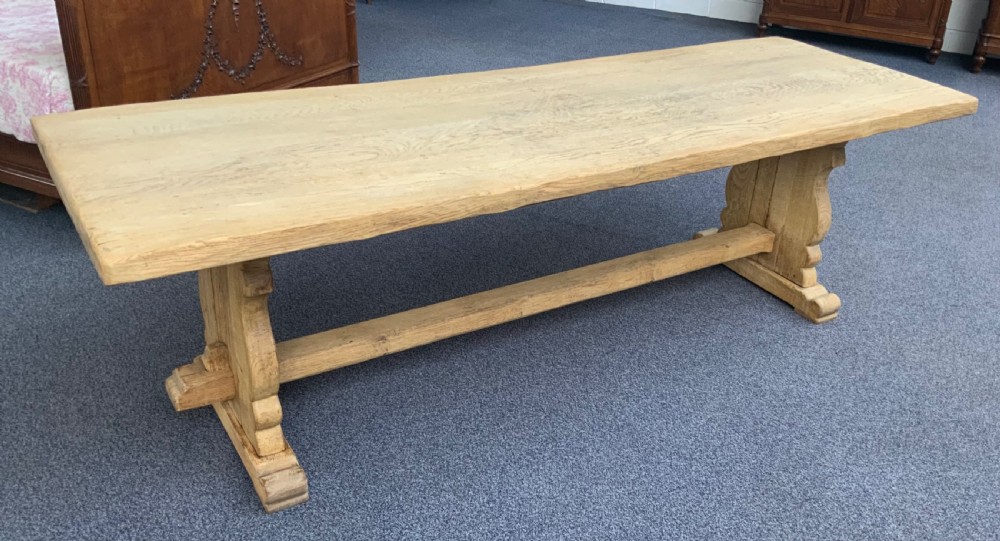 stunning french bleached oak farmhouse dining table