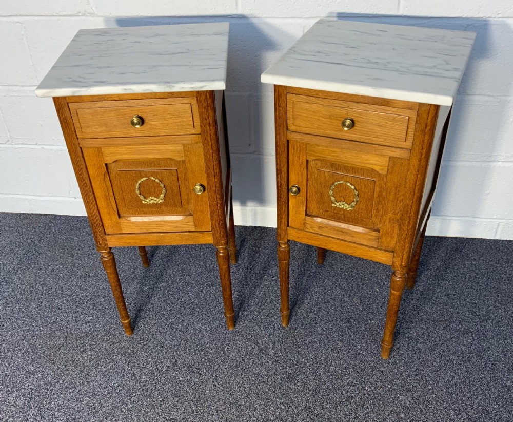 pair of french bedside cabinets